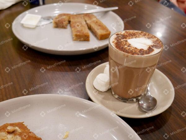 Hot chocolate and snacks