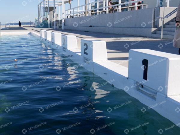 Ocean pool starting blocks